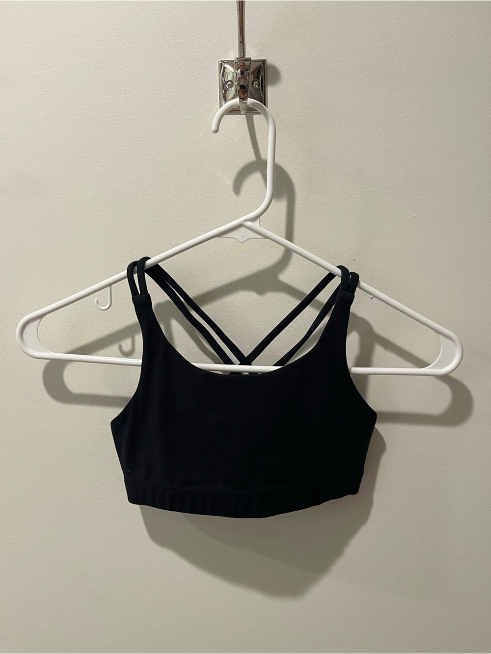 Athleta Black Strappy Sports Bra